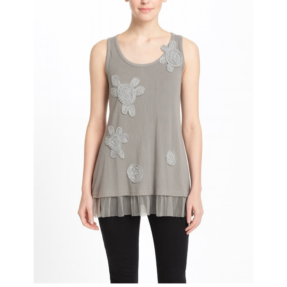 Pretty Angel tan embellished tunic